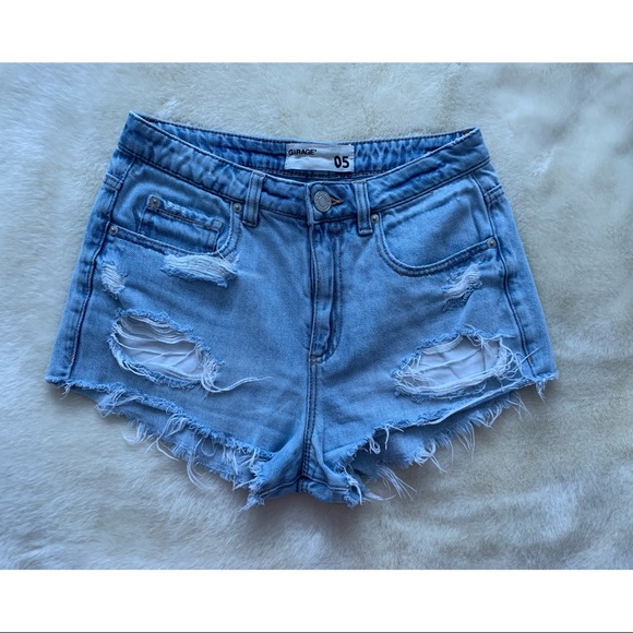 Garage Distressed Jean Shorts - Picture 3 of 7
